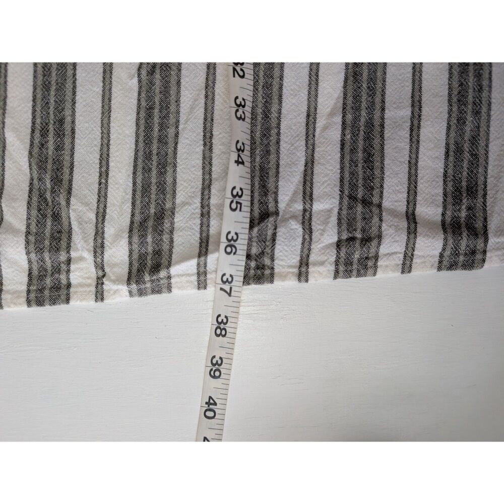 J For Justify Dress Womens XL Striped Linen Blend Smocked Summer Green Black - Picture 10 of 10